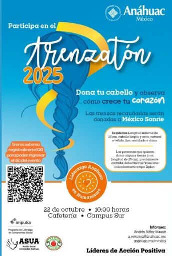 México Sonríe llevará a cabo un Trenzatón en la universidad Anáhuac Sur | Instagram @mexicosonrie