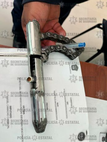 La pistola fue asegurada por la policía / Policía Federal.