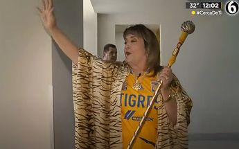 María Julia festeja victoria de Tigres frente a Luis Carlos | Especial