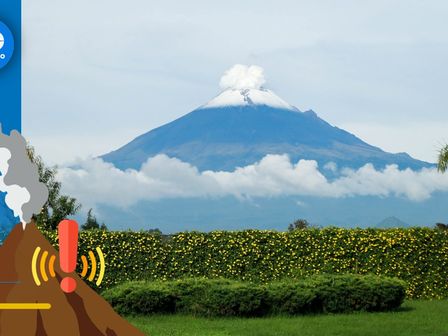 Actividad del Popocatépetl 8 de septiembre / Agencia Es Imagen