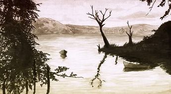 Imagen de la leyenda de la niña del lago | Archivo Municipal de Saltillo