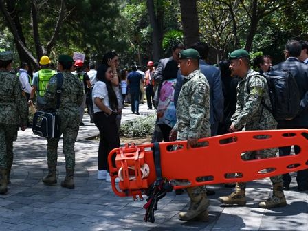 En la Ciudad de México, Protección Civil y elementos de seguridad vigilan las calles ante sismos / Cuartoscuro