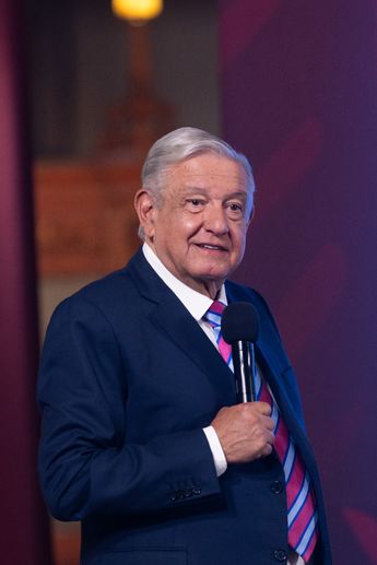 El presidente de México, Andrés Manuel López Obrador en conferencia de prensa matutina. | Cortesía