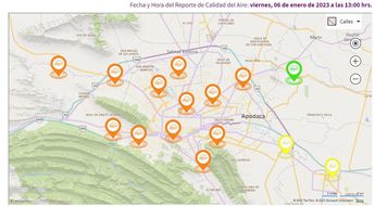 Pesquería se mantuvo con buena calidad del aire hasta el mediodía del viernes 6 de enero. | Cortesía