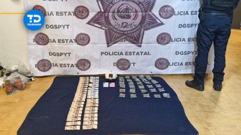 Fueron decomisadas 30 bolsas con hierba similar a la marihuana y 20 mil pesos en efectivo / Abadiel Martínez