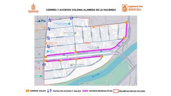 Cierres y accesos colonia Alameda de la Hacienda. | Foto: Especial