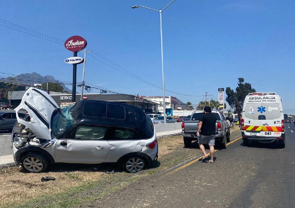 Choque en la Carretera Nacional. / Cynthia Pardo