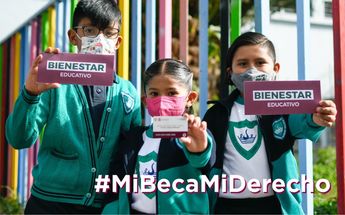 Programa Bienestar para niños y niñas - Mi beca para empezar / Twitter @Claudiashein