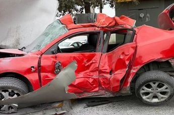 Un aparatoso accidente en Alfonso Reyes dejó a un joven gravemente lesionado.| Especial