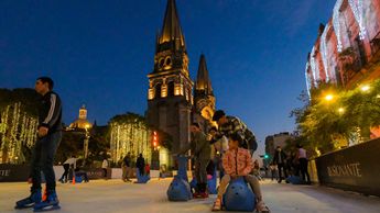 El Centro de Guadalajara se llena de un ambiente navideño en el Festival Ilusionante. | Gobierno de Guadalajara