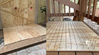 Así son las tablas con clavos puestas en casas de San Pedro.