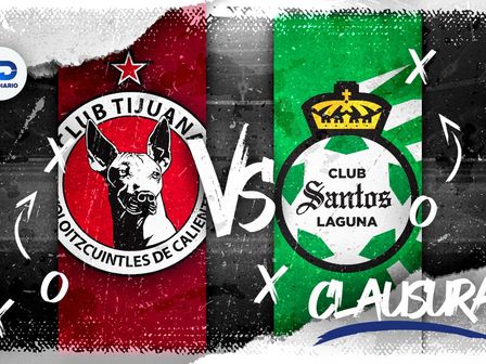 Xolos de Tijuana recibe este viernes a Santos Laguna, en duelo de la fecha 12 del Clausura 2024 en la cancha del Estadio Caliente | Foto: Especial