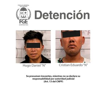 Los agresores ingresaron al evento tipo rave portando pistolas calibre 9 milímetros | Fiscalía Quintana Roo