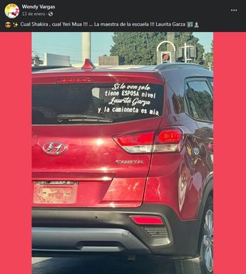 La imagen causó controversia, ya que se trataría de una fuerte advertencia