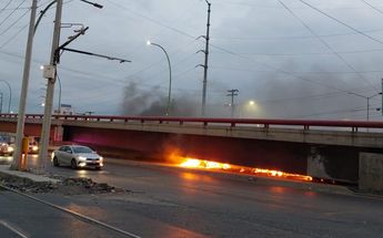 Incendio en Avenida Ruiz Cortínes / Leyda Estrada