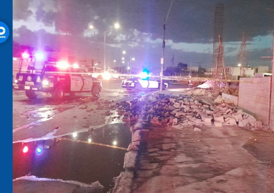 Muere menor de 13 años tras caerle una barda encima en Apodaca. | Cortesía