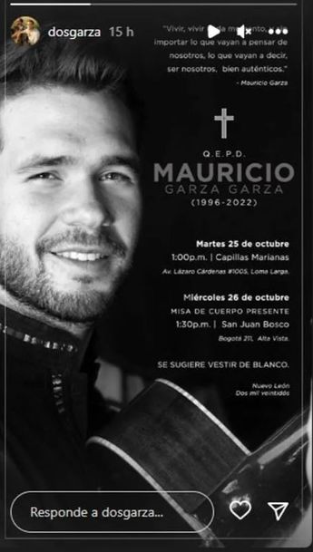 Mauricio murió a los 26 años