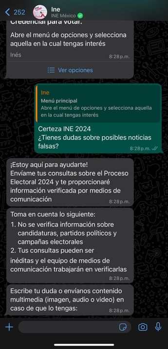 Inés es el chatbot del INE para resolver dudas a la ciudadanía