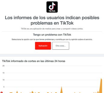 Usuarios reportan fallas en TikTok. | Especial