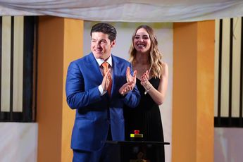 El gobernador de Nuevo León, Samuel García acompañó a Mariana Rodríguez en la inauguración de la segunda etapa de Capullos Renace. | Jorge López