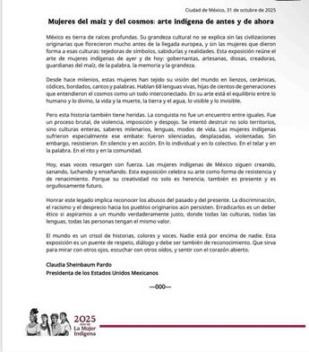 La exposición Mujeres del Maíz se envió a España | Gobierno de México