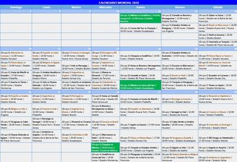 Calendario de los partidos del Mundial | Especial
