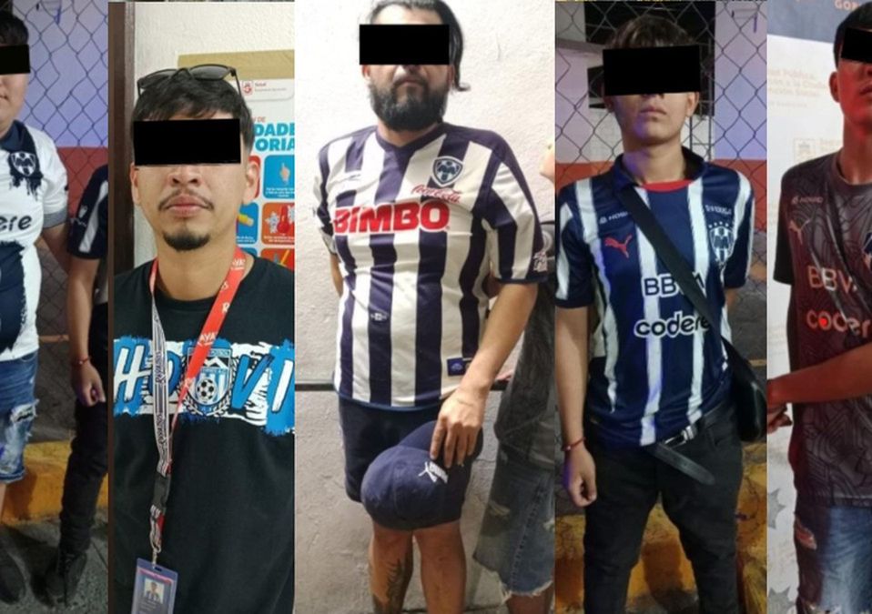 También fueron detenidas otras 9 personas por faltas administrativas afuera del estadio de Rayados. | Especial