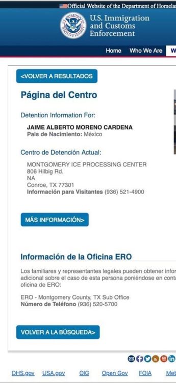 Una captura acerca de la información de la detención de Jaime Moreno | Usi Toledo