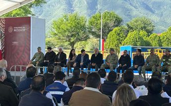 El presidente López Obrador y el gobernador Samuel García inauguraron el Acueducto El Cuchillo II. | Pedro Delgado