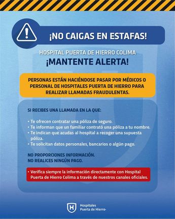 Alerta por fraude en hospitales. | Imagen: Hospitales Puerta de Hierro