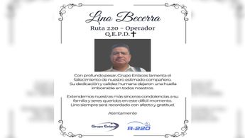 Condolencias por parte de Grupo Enlaces | Especial