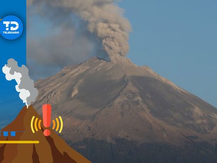 Popocatépetl ofrece espectacular fumarola durante la primera semana de diciembre / Agencia Es Imagen