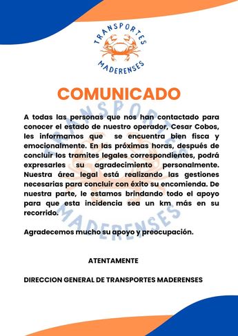 Comunicado de empresa tras accidente de Monterrey a Mérida. | Especial