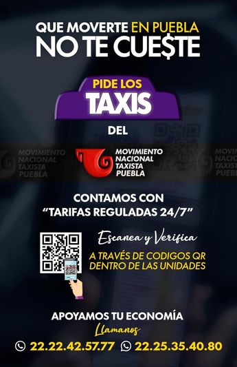 Mujer Transpórtate Segura / Consejo Taxista de Puebla