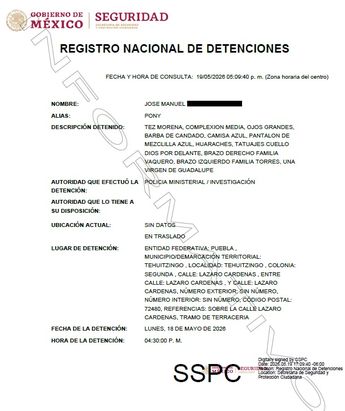 El Registro Nacional describió a José Manuel como un hombre de tez morena, complexión delgada y ojos grandes / Especial