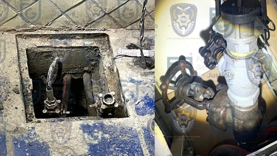 Las tres tomas clandestinas quedaron a disposición de Pemex y Protección Civil / FGJ de la Ciudad de México.