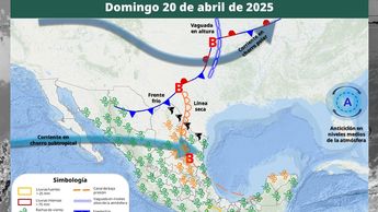 Clima en México del domingo 20 de abril