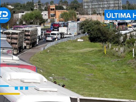 Del km 17 al 30 se realizan labores de mantenimiento en la autopista México-Puebla, con reducción de carriles | Es Imagen