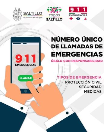 Mediante la aplicación 911 puedes reportar situaciones de emergencia o peligro.