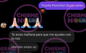 Serrath muestra mensajes que Poncho le manda | Cortesía
