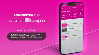 La aplicación de Liverpool arrancará la Venta Nocturna Especial desde las 00:00 horas del 6 de diciembre / Cortesía