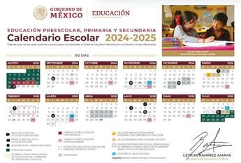 Calendario escolar 2024-2025 | SEP