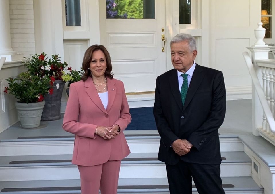 AMLO y Kamala Harris en Washington. | Especial
