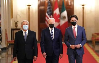 AMLO, Joe Biden y Justín Trudeau, los presidentes de México, Estados Unidos y Canadá. | Cortesía