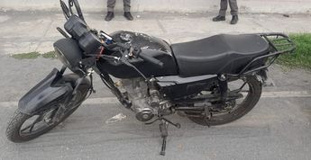 Motocicleta robada. | Cortesía