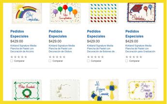 Catálogo de pasteles de media plancha de Costco / costco.com.mx