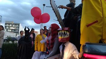 La marcha siniestra reunió a los amantes del halloween y el terror en Puebla / Verónica López