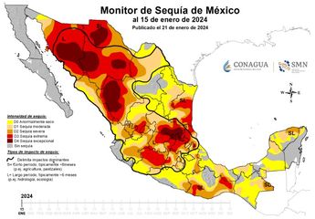 Monitor de Sequía en México (MSM) 2024.