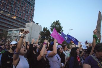 La denuncia se realizó durante la marcha del 8M | Dora Nuñez