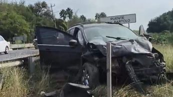 El accidente dejó a muertos y lesionados sobre la carretera Allende-Cadereyta.| Especial